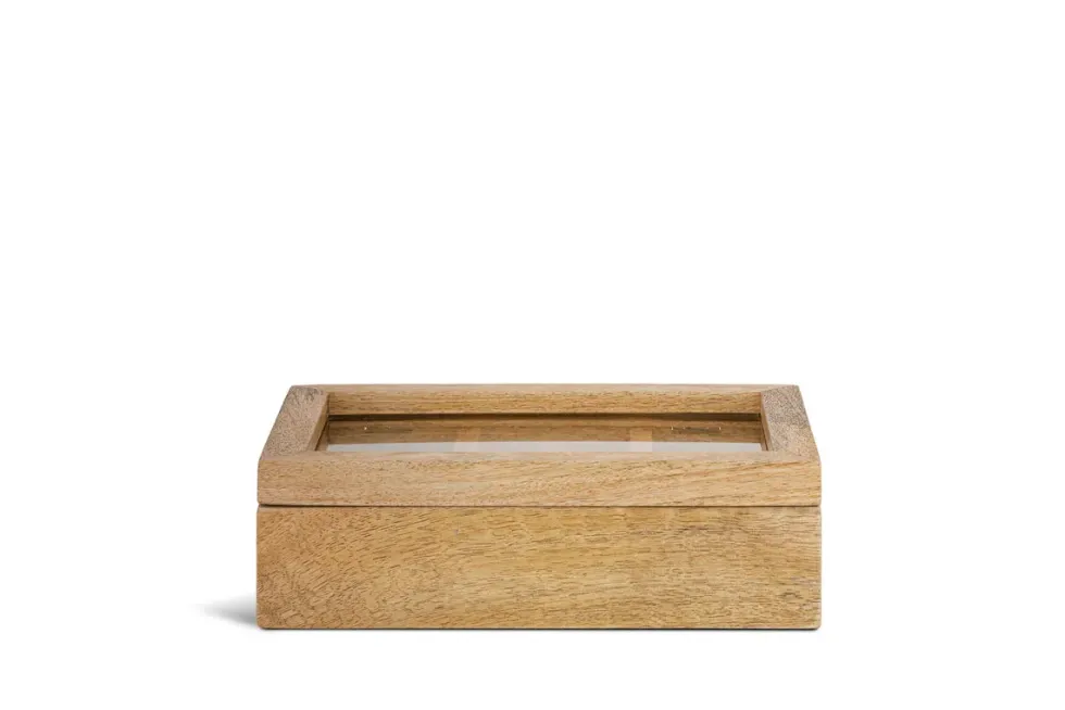 Kabani Mango Wood Jewellery Box - Natural