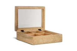 Kabani Mango Wood Jewellery Box - Natural