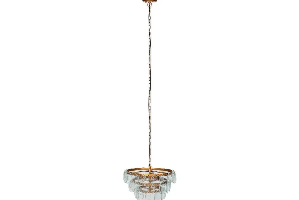 Kagitha Recycled Glass Chandelier - Clear