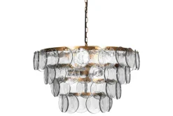 Kagitha Recycled Glass Statement Chandelier - Clear