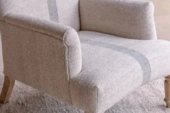 Kallu Wool & Cotton Occasional Chair - Natural