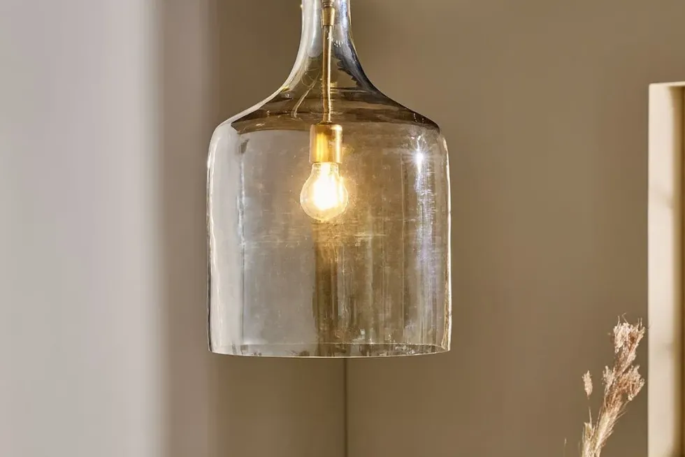 Kalsi Recycled Glass Pendant Light - Lustre - Small