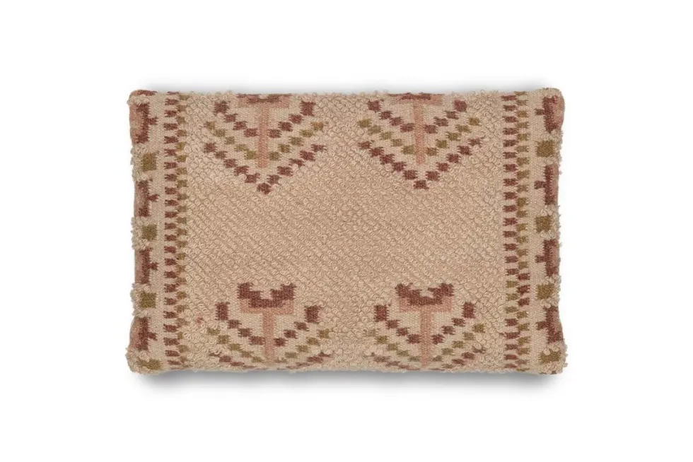 Kandy Wool & Cotton Cushion Cover - Dusty Pink
