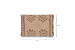 Kandy Wool & Cotton Cushion Cover - Dusty Pink