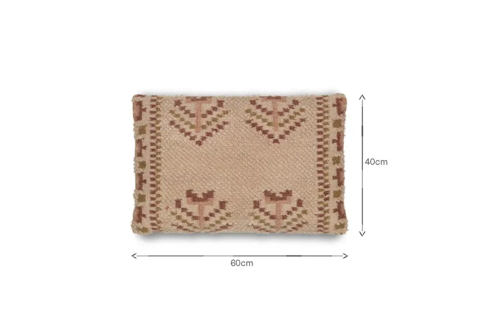 Kandy Wool & Cotton Cushion Cover - Dusty Pink