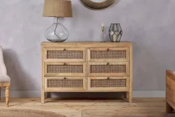 Kanz Mango Wood Chest Of Drawers - Natural