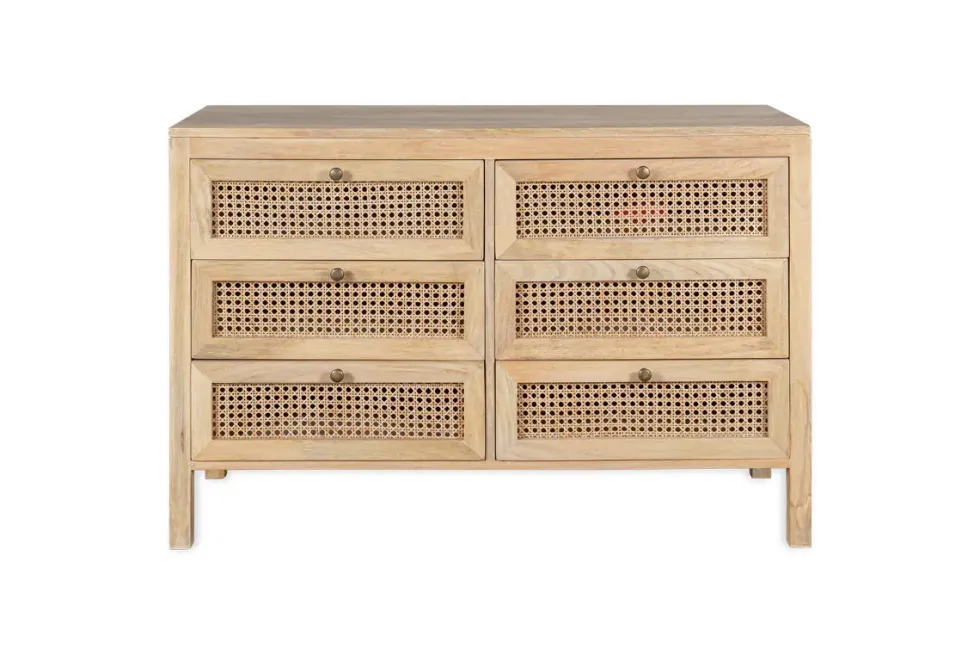Kanz Mango Wood Chest Of Drawers - Natural