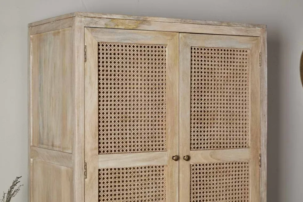 Kanz Mango Wood Wardobe - Natural