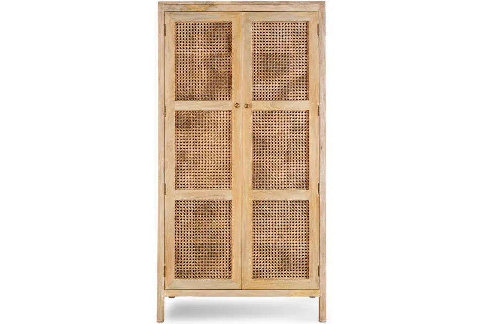 Kanz Mango Wood Wardobe - Natural