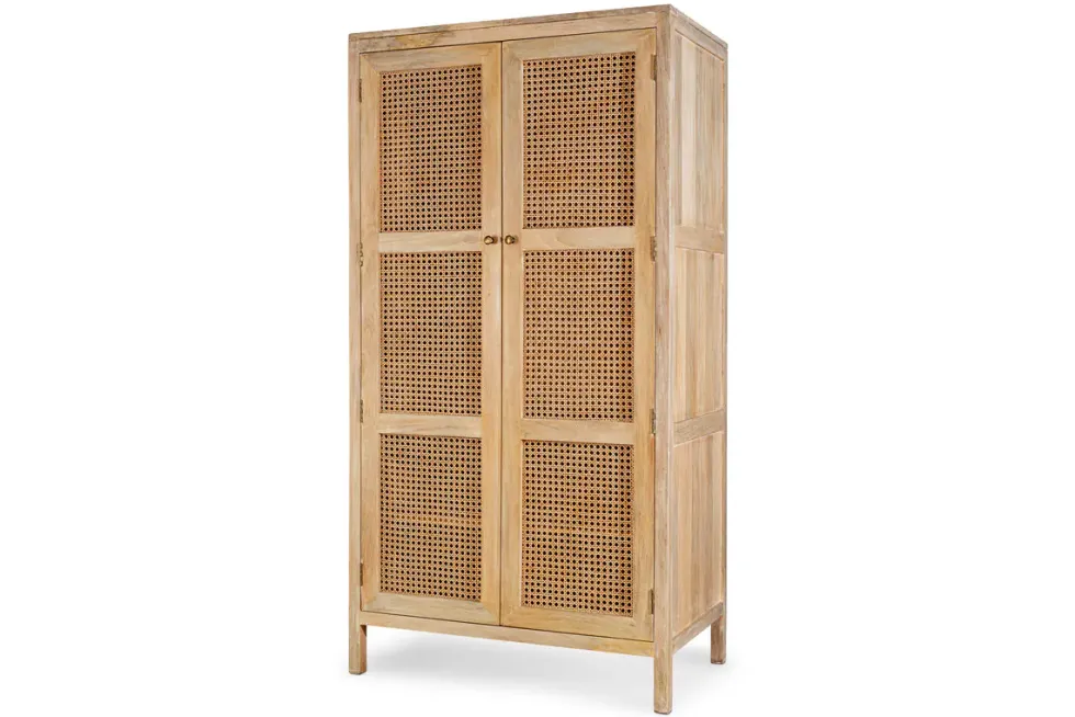Kanz Mango Wood Wardobe - Natural