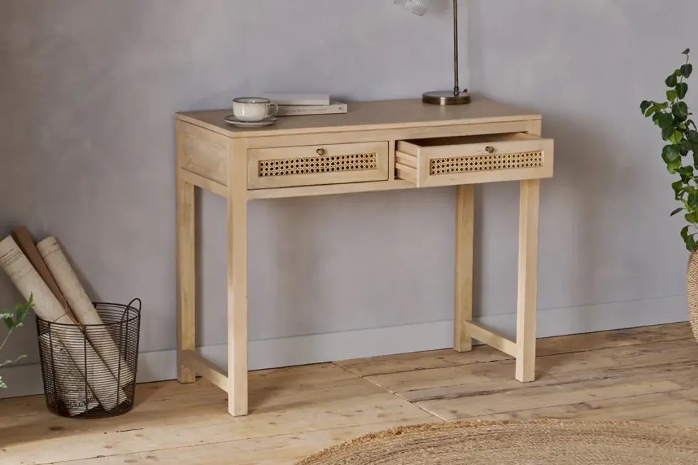 Kanz Mango Wood Writing Desk - Natural