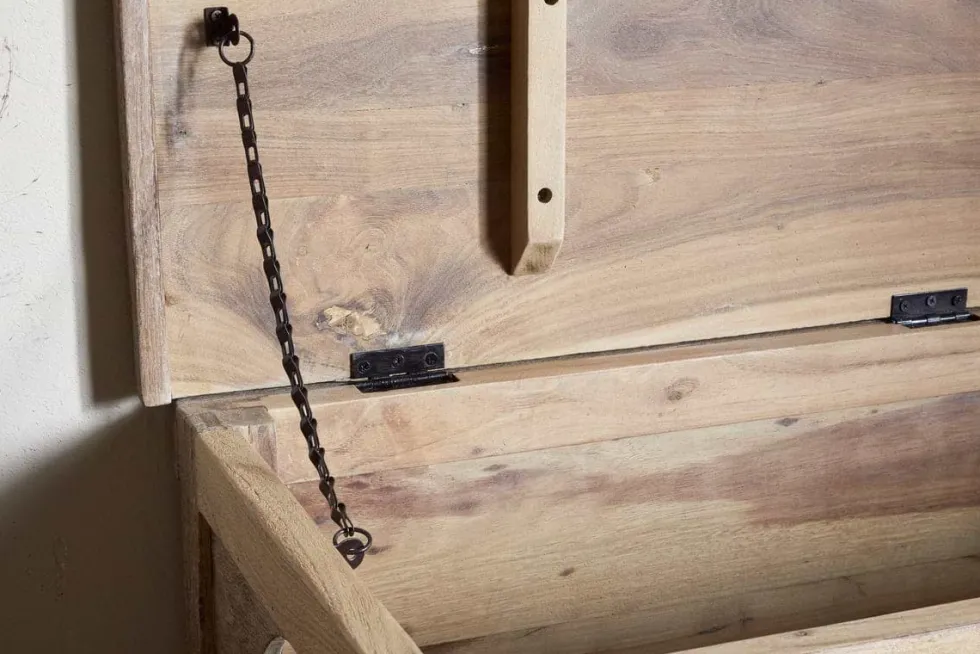 Karadi Reclaimed Wood Storage Bench - Natural
