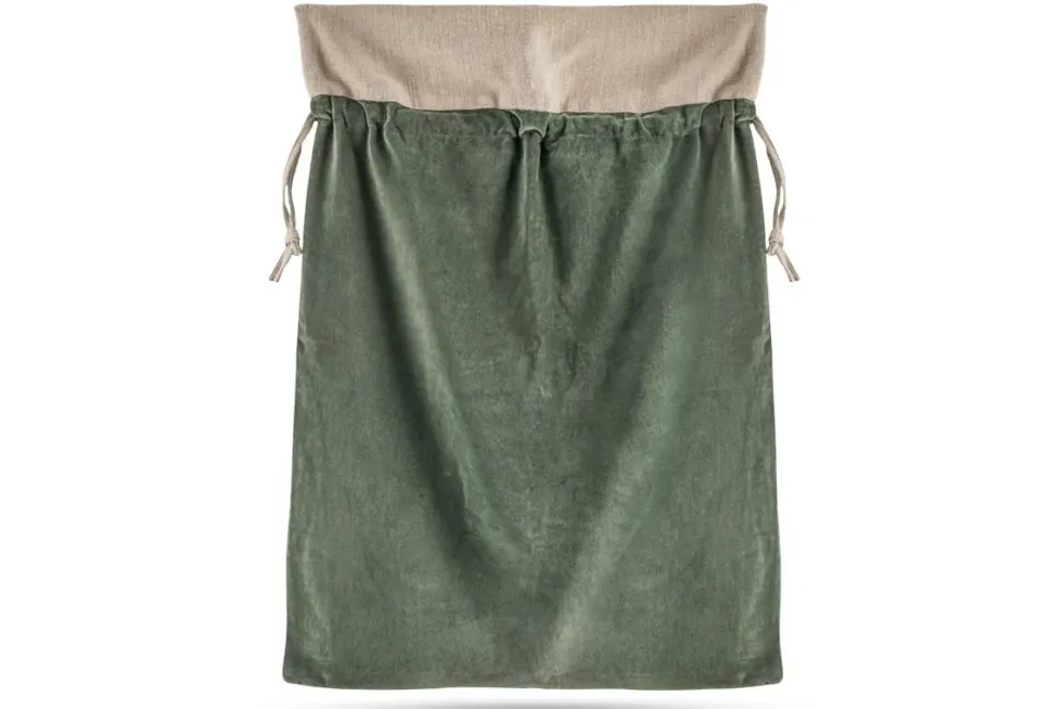 Karru Cotton Velvet Sack - Forest Green