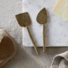 Kasa Cheese Knives - Antique Brass (Set of 2)