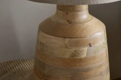 Kayo Statement Table Lamp Mango Wood - Natural