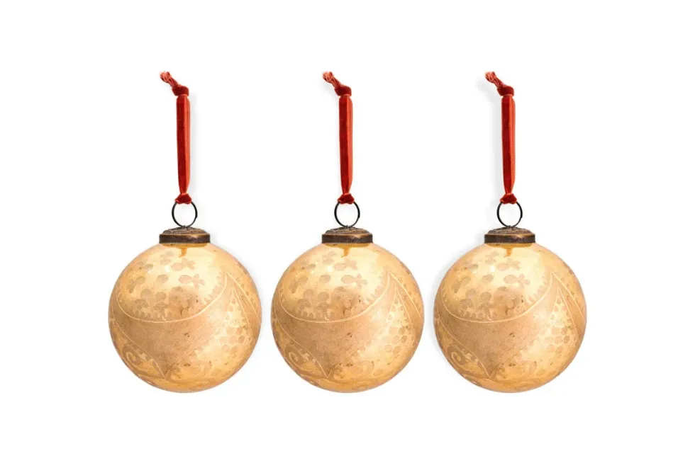 Kecci Baubles - Antique Champagne - (Set of 3)