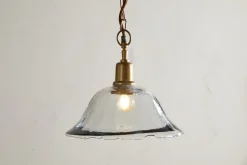 Keju Organic Shape Recycled Glass Pendant - Clear