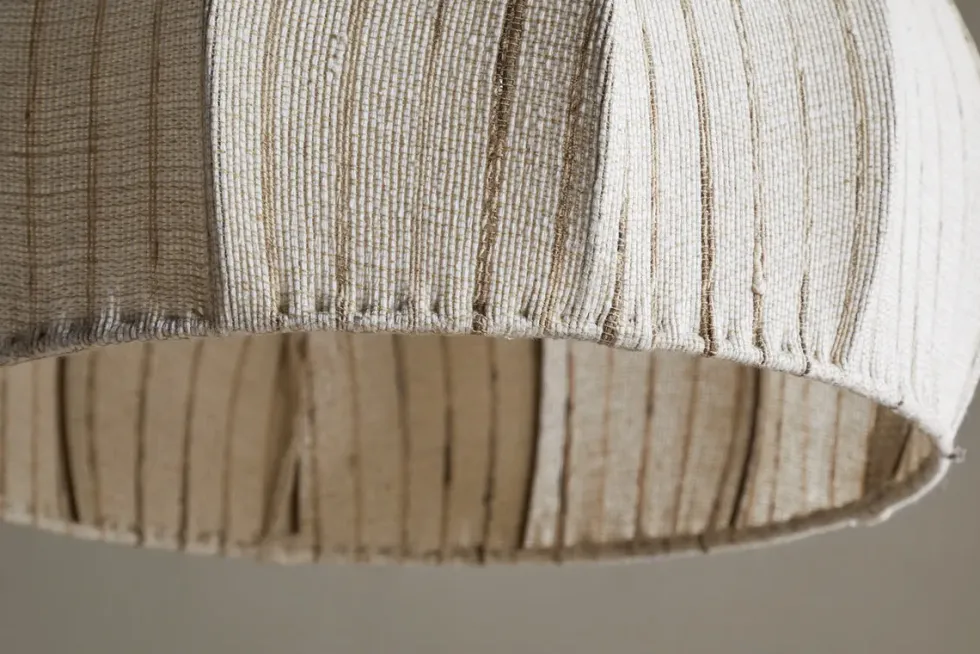 Kela Fabric Pendant - Off White