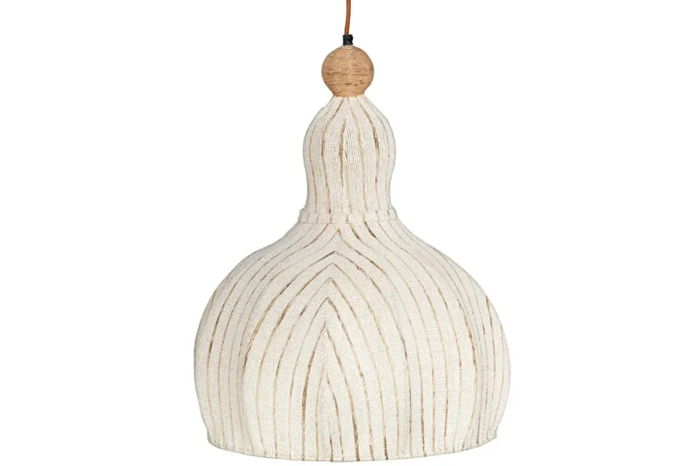 Kela Fabric Pendant - Off White