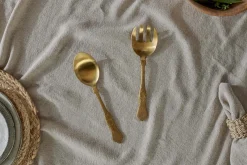 Khana Salad Servers - Brushed Gold (Set of 2)