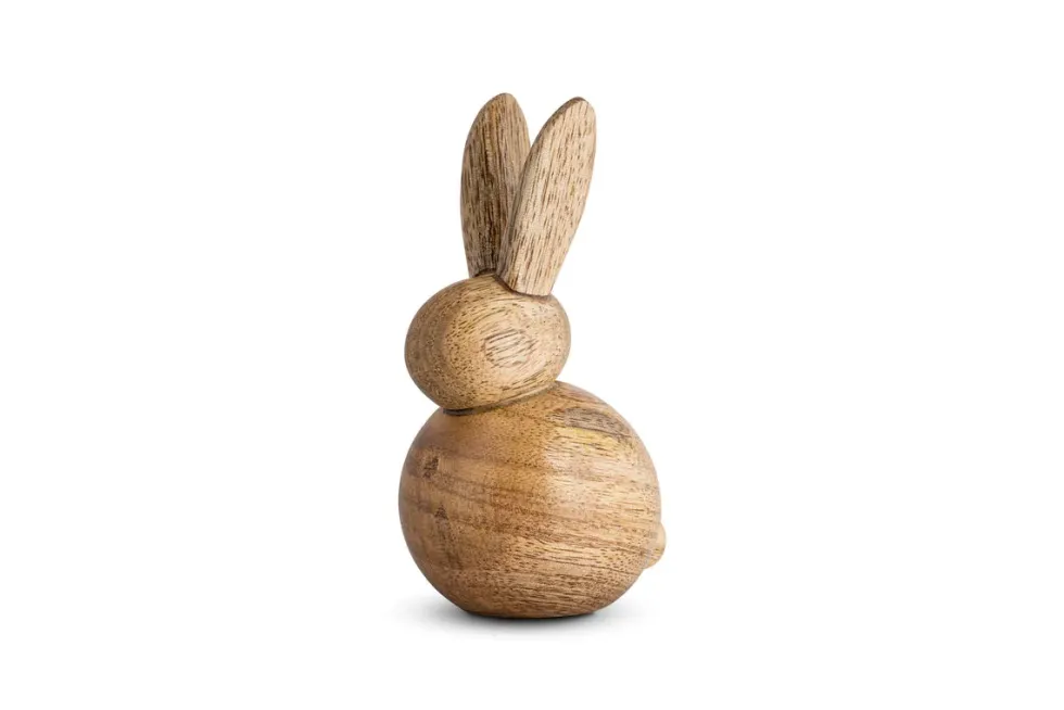 Khara Mango Wood Rabbit Standing Decoration - Natural