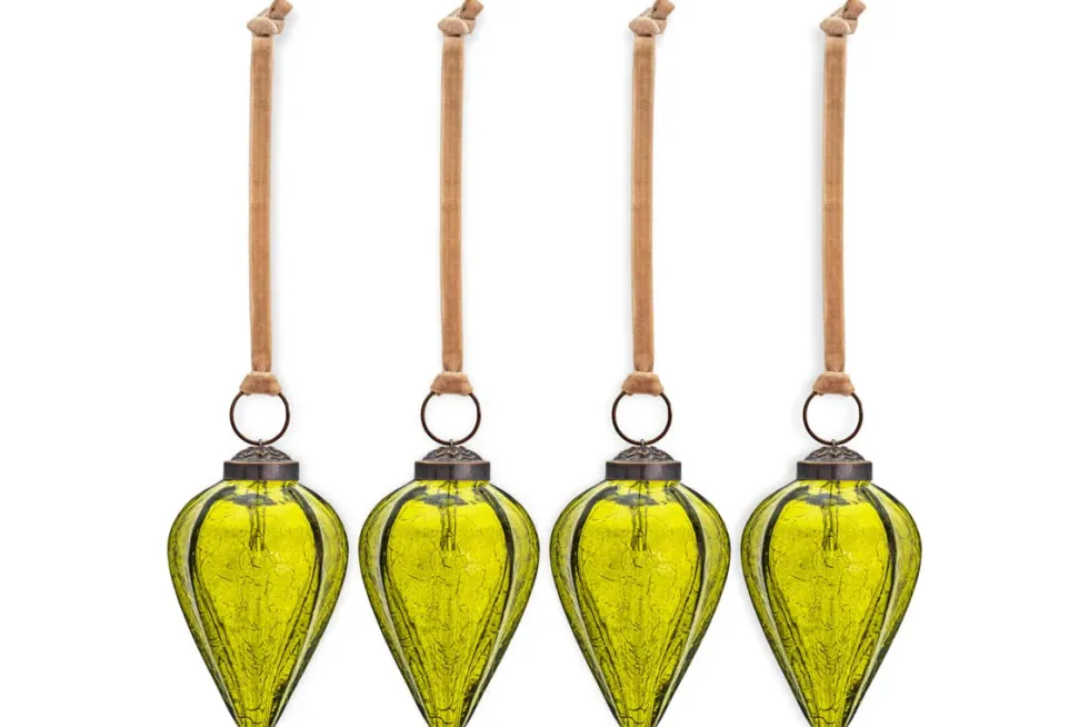 Khela Baubles - Moss - (Set of 4)