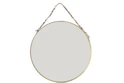 Kiko Round Mirror - Brass