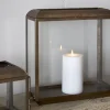 Kiwanda Tall Lantern - Antique Brass