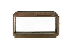 Kiwanda Wide Lantern - Antique Brass
