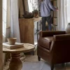 Knada Leather Armchair - Chocolate Brown