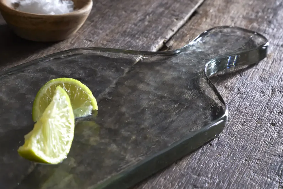 Komal Serving Platter - Clear