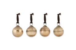 Konara Baubles - Gold Crackle (Set of 4)