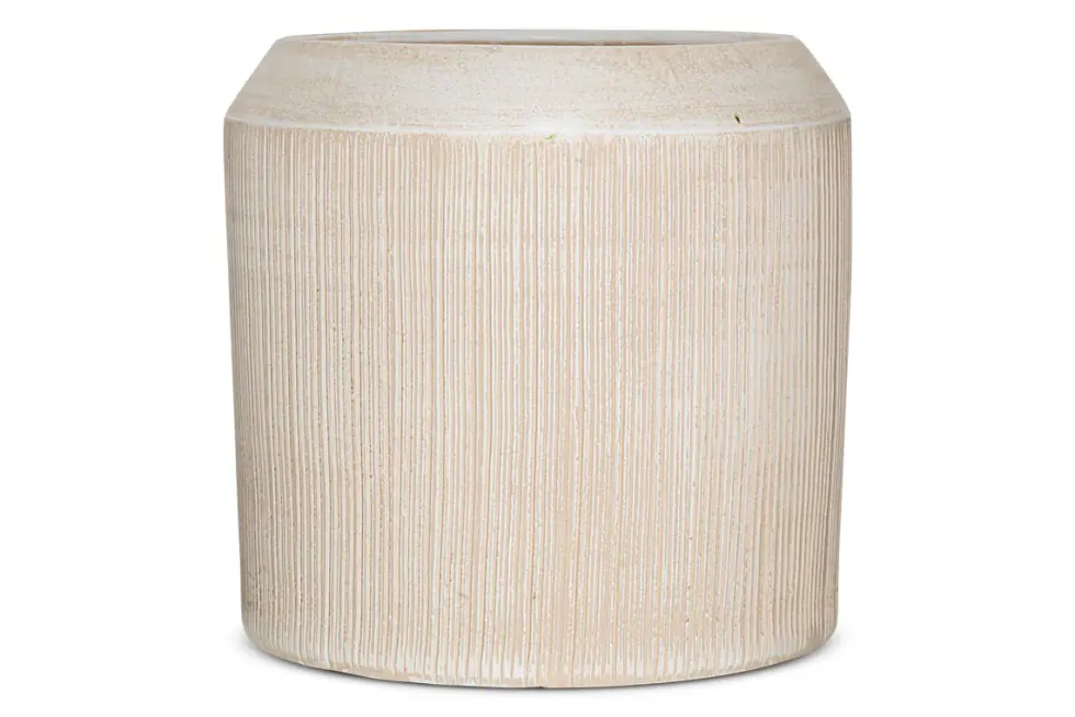 Kubo Ceramic Planter - Cream