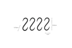 Laila Iron S-Hooks - Iron - (Set of 4)