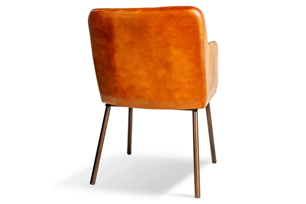 Lal Leather Armchair - Aged Tan