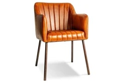 Lal Leather Armchair - Aged Tan