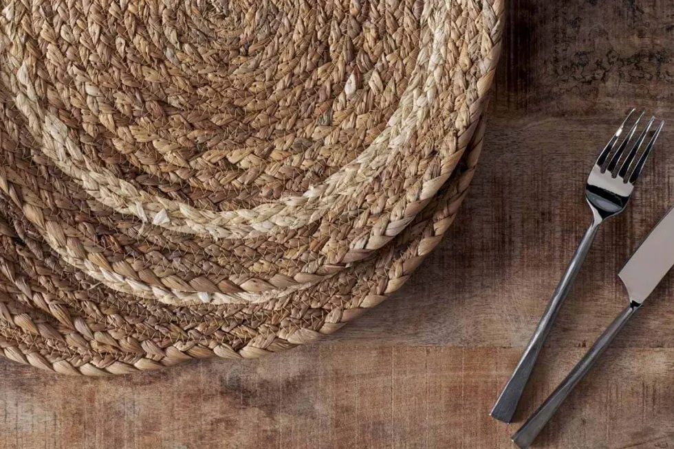Lam Round Tablemats - Natural (Set of 4)