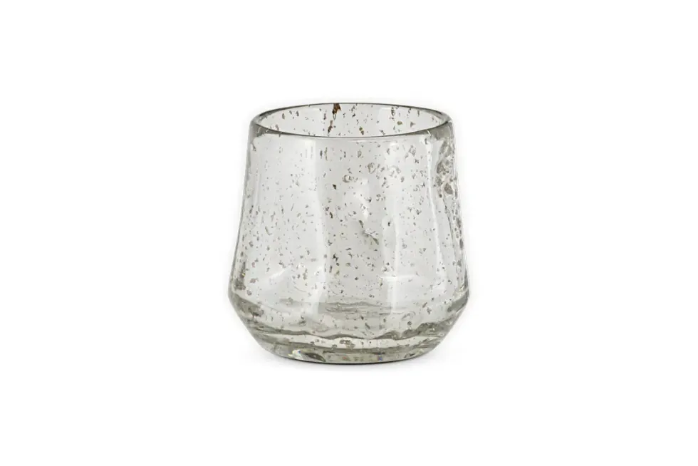 Linora Recycled Glass Tealight Holder - Clear