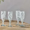 Lohara Champagne Glass - White (Set of 4)