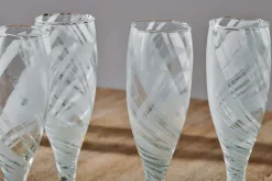 Lohara Champagne Glass - White (Set of 4)