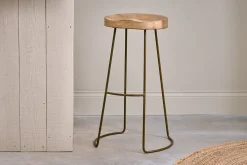 Loko Mango Wood Stool - Tall