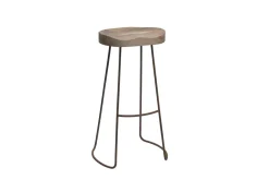 Loko Mango Wood Stool - Tall