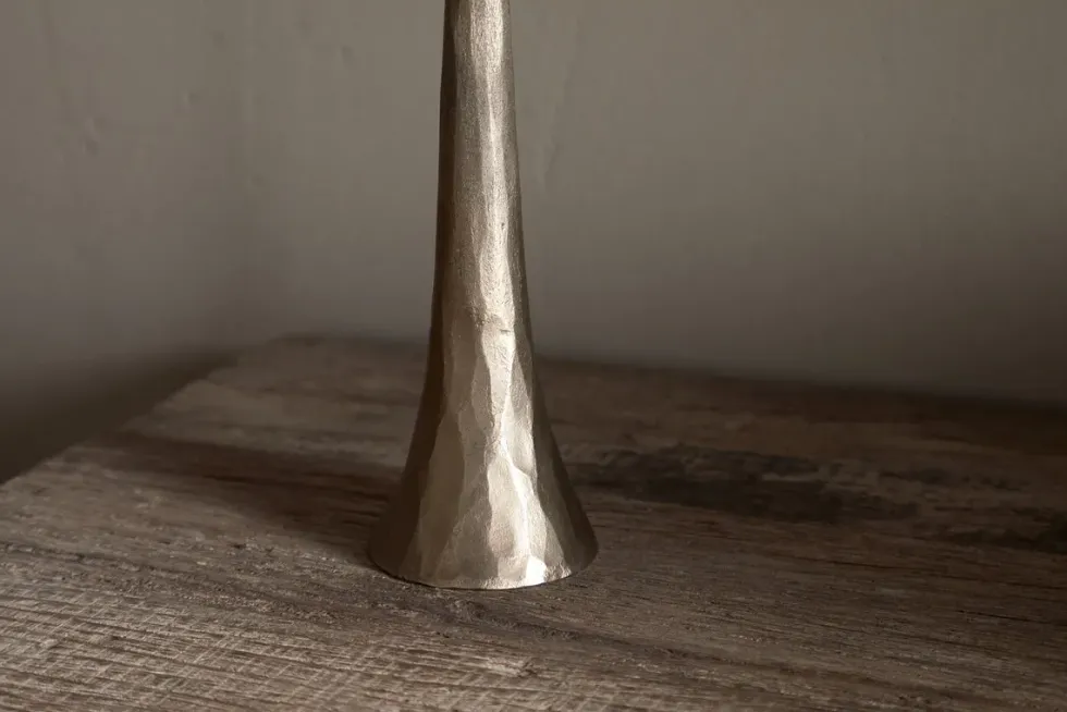 Lora Pillar Candle Holder - Brass