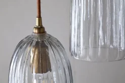 Lumina Fluted Recycled Glass Cluster Light - Clear