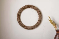Madhi Wire Ball Wreath - Brass