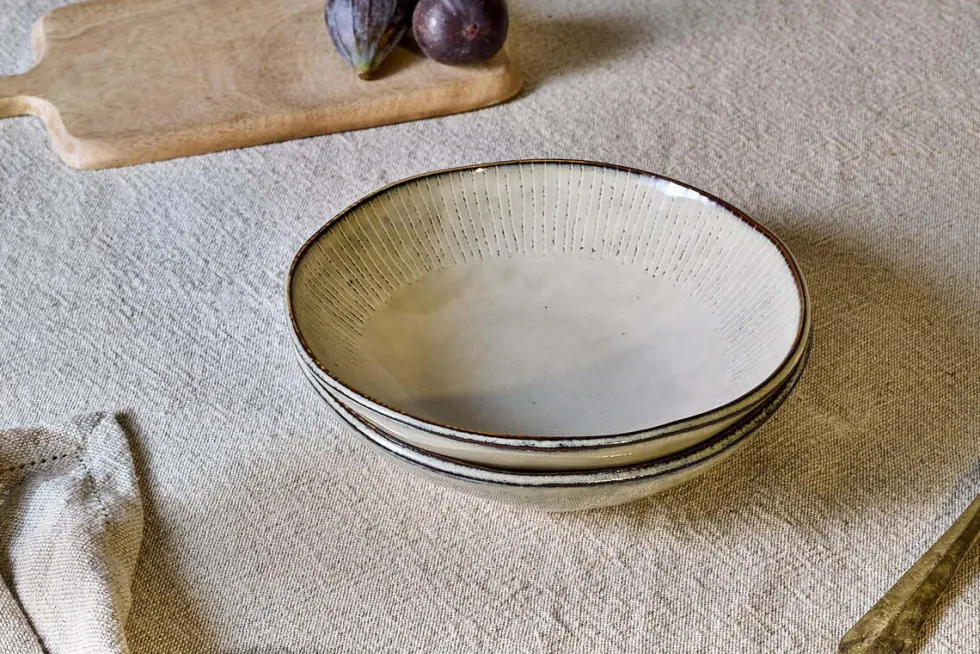 Malia Dinnerware Set - Cream (Set of 12)