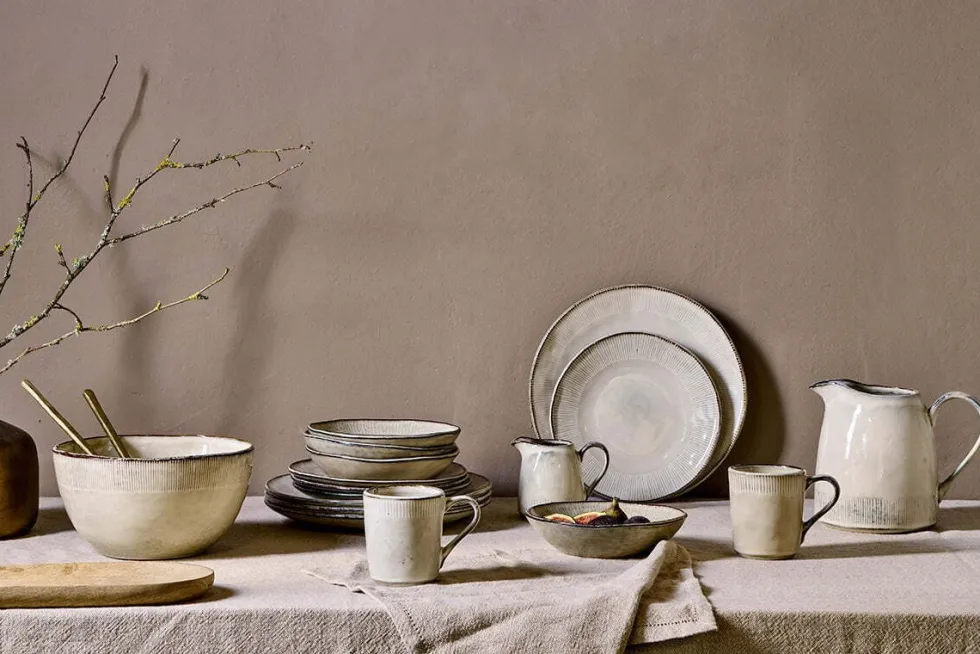 Malia Dinnerware Set - Cream (Set of 12)