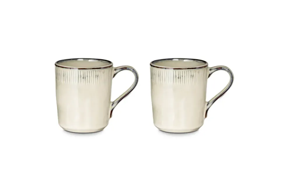 Malia Mug - Cream - (Set of 2)