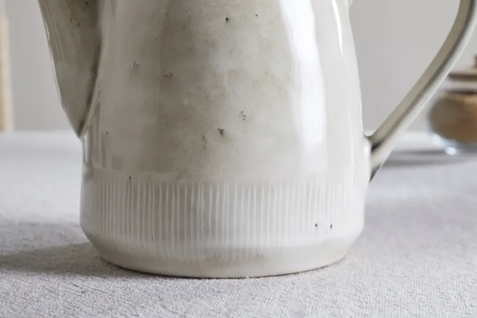 Malia Teapot - Cream