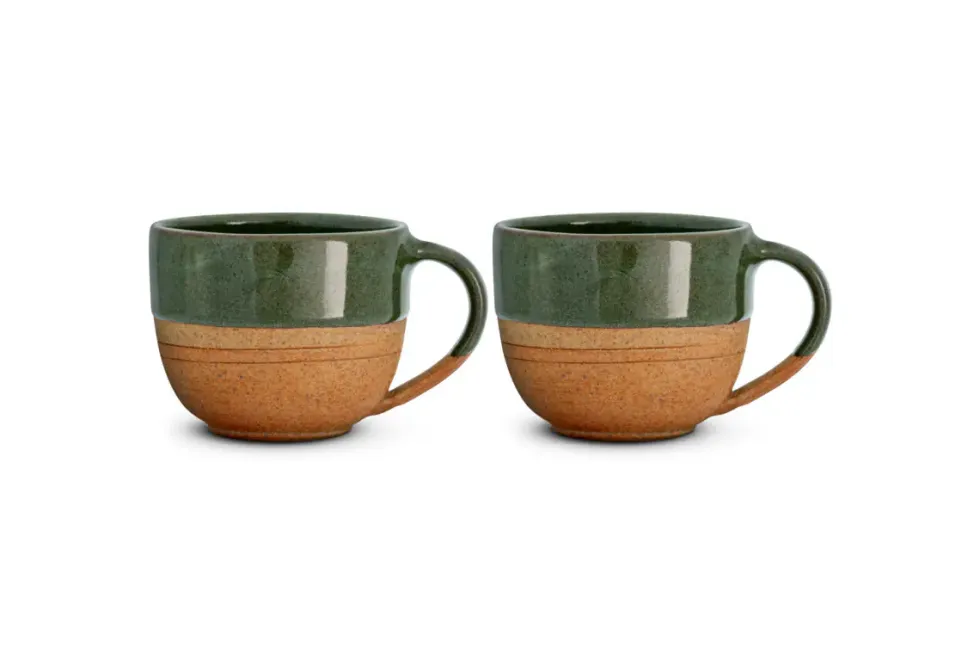 Mali Coffee Mug - Forest Green - (Set of 2)
